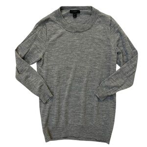 J.Crew women’s 100% Merino Wool Gray Sweater size small